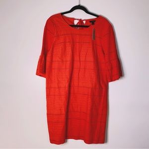 NWT J Crew Flutter Sleeve Eyelet Shift Dress Size 10